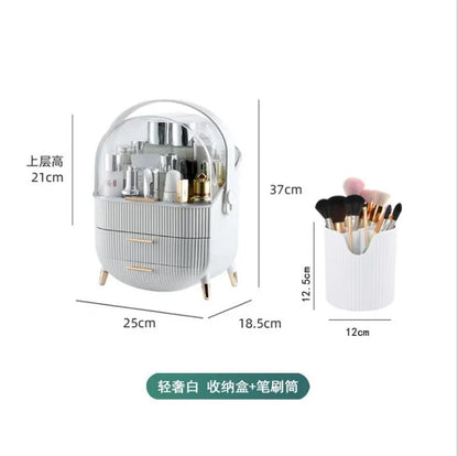 Organizador de Maquillaje con Cajones – Gran Capacidad, Impermeable y Antipolvo