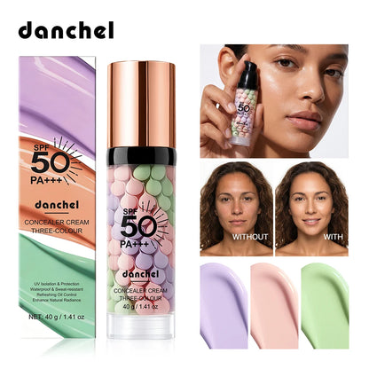 Corrector Tricolor en Crema – Base Iluminadora, Correctora y Prebase Facial 40g