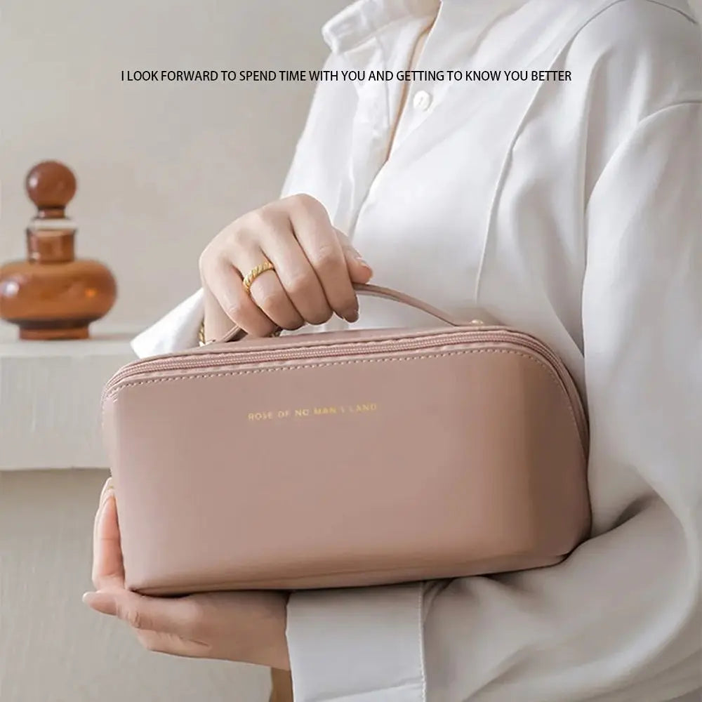 Bolsa Organizadora de Maquillaje para Viaje – Estuche de Lujo con Cremallera