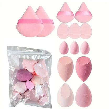 Kit de Maquillaje y Belleza de 33 Piezas (Set Completo con Esponjas Grandes y Pequeñas para una Aplicación Impecable)