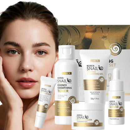 Set de Skincare Revitalizante de Baba de Caracol – 5 Piezas Antiedad