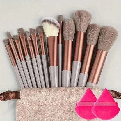Professionelles Make-up-Pinselset, weich und dicht für Grundierung, Puder, Augen und zum Verblenden
