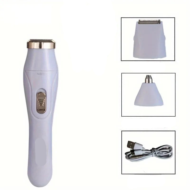 Kabelloser Elektrischer Trimmer für Damen, Wasserdichter Körperrasierer zur Schmerzfreien Haarentfernung
