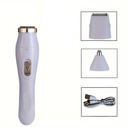 Kabelloser Elektrischer Trimmer für Damen, Wasserdichter Körperrasierer zur Schmerzfreien Haarentfernung