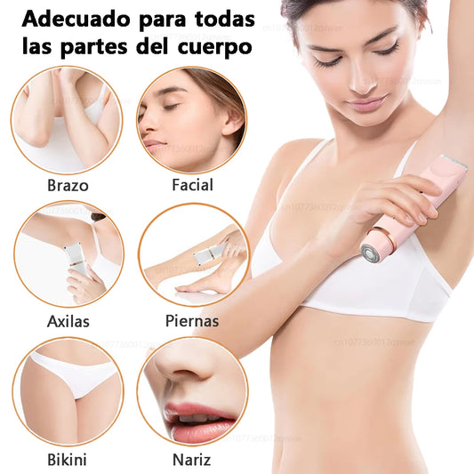 Afeitadora Eléctrica Corporal Doble Cabezal