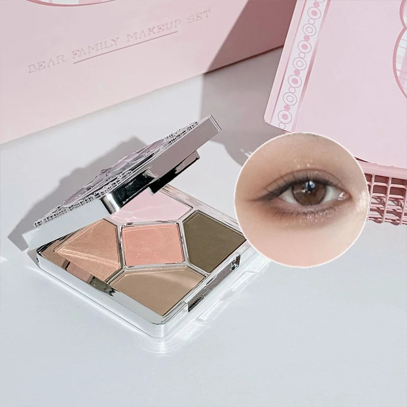 Set de Maquillaje Multipropósito ART VALUE 7 Piezas – Labiales, Polvos, Blush y Sombras