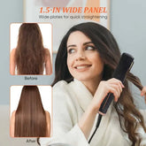 Plancha de pelo 2 en 1 para alisar y rizar