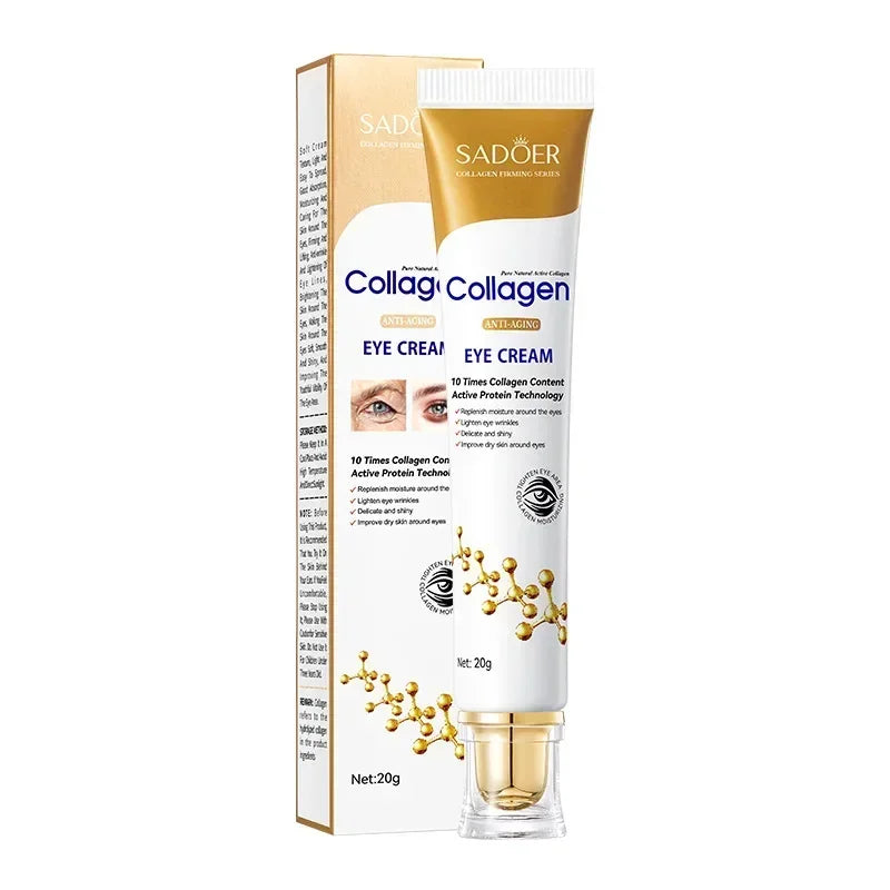 Crema Contorno de Ojos de Colágeno SADOER – Antiojeras, Reafirmante e Hidratante