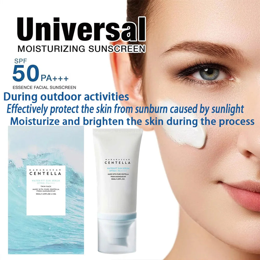 Protector Solar Facial SPF50+ – Larga Duración, Hidratante y Aclarante | Skincare Coreano