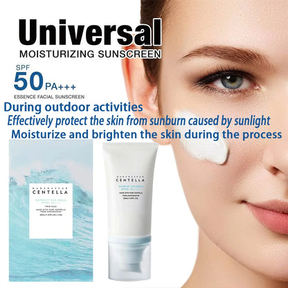 Protector Solar Facial SPF50+ – Larga Duración, Hidratante y Aclarante | Skincare Coreano