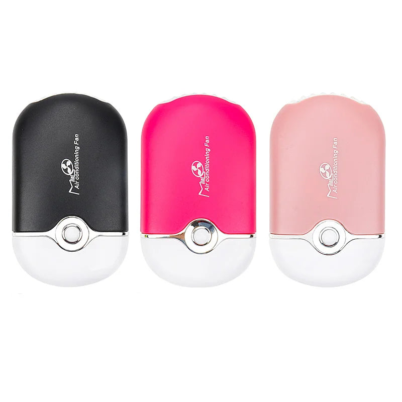 Mini Ventilador USB Portátil para Secado de Pestañas y Esmalte de Uñas