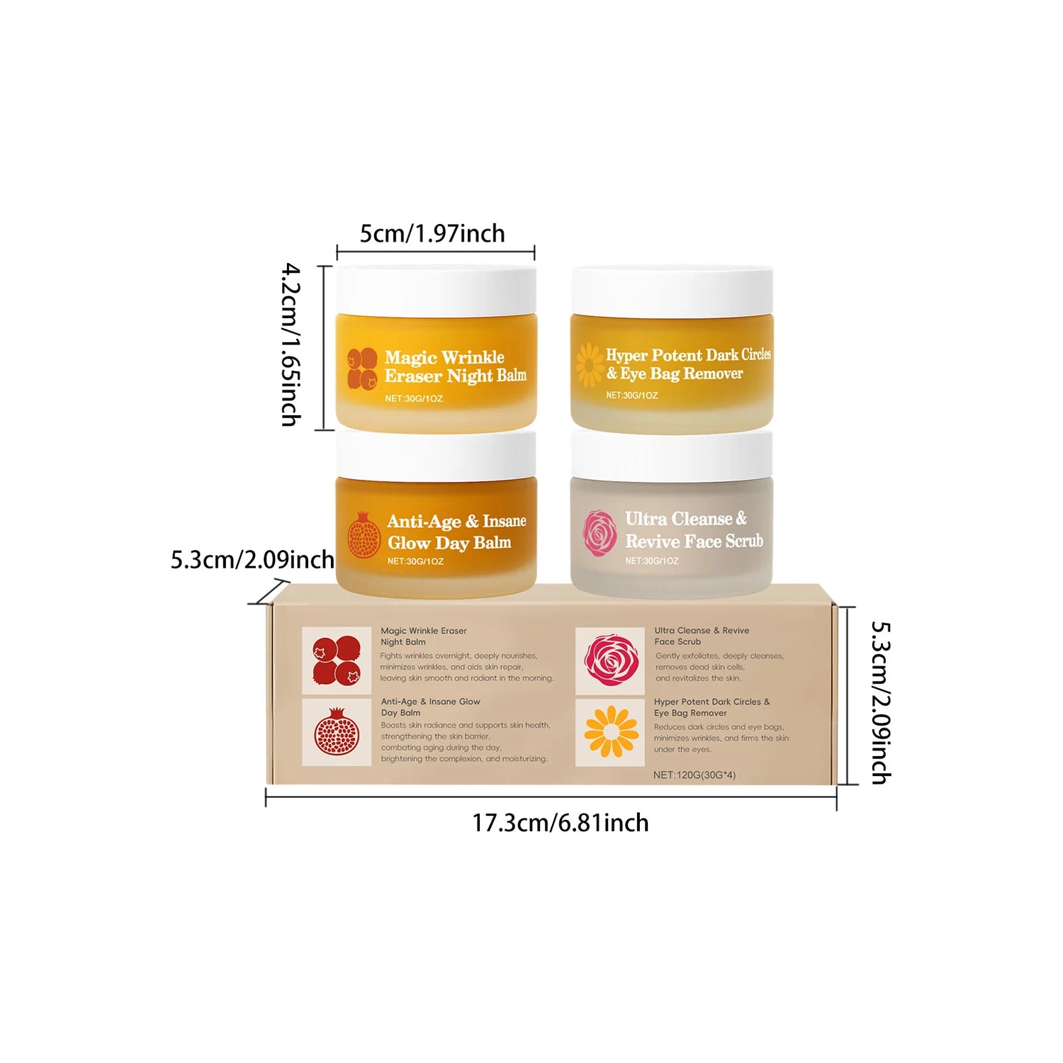 Kit de Skincare Día y Noche – Hidratación, Barrera Cutánea y Cuidado Completo de Rostro y Ojos