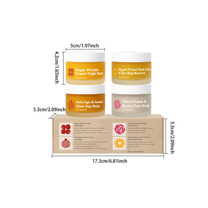 Kit de Skincare Día y Noche – Hidratación, Barrera Cutánea y Cuidado Completo de Rostro y Ojos