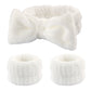 Set spa de diadema y muñequeras de microfibra