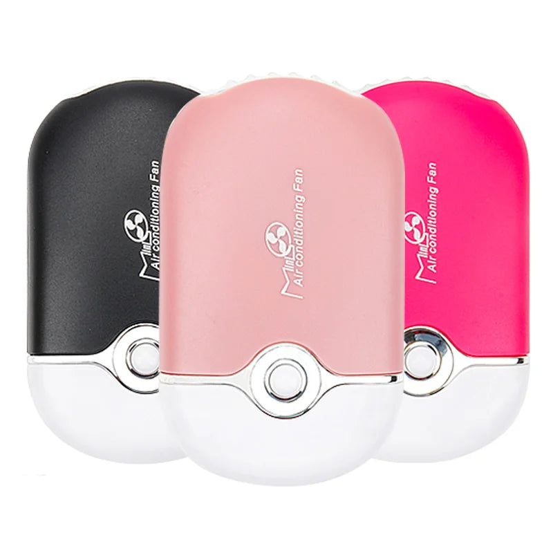 Mini Ventilador USB Portátil para Secado de Pestañas y Esmalte de Uñas