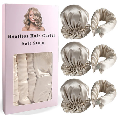 Rulo de satén para rizos sin calor (set de 3 piezas)