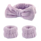 Set spa de diadema y muñequeras de microfibra