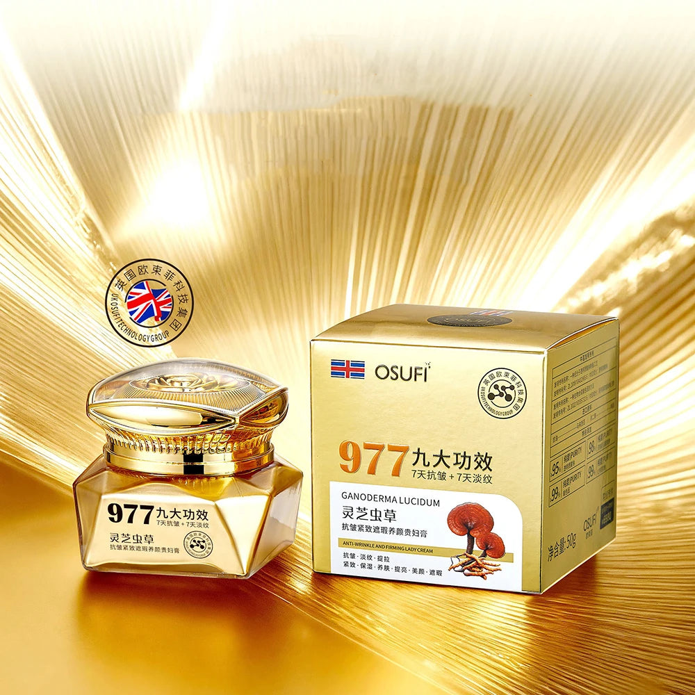 Crema Facial Reafirmante con Ganoderma y Cordyceps OSUFI – Hidratante y Correctora del Tono