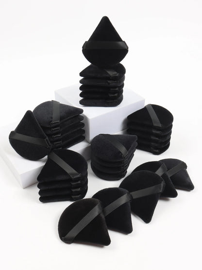 Soft Velvet Triangular Makeup Sponges for Powder and Facial Application (Lot)