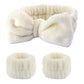 Set spa de diadema y muñequeras de microfibra