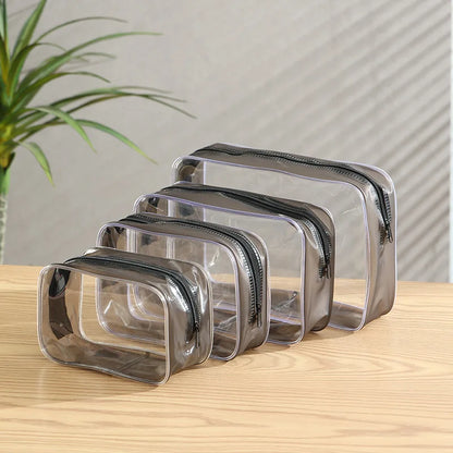 Transparente Make-up-Tasche, wasserdichter tragbarer Kosmetik- und Kulturbeutel-Organizer