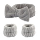 Set spa de diadema y muñequeras de microfibra