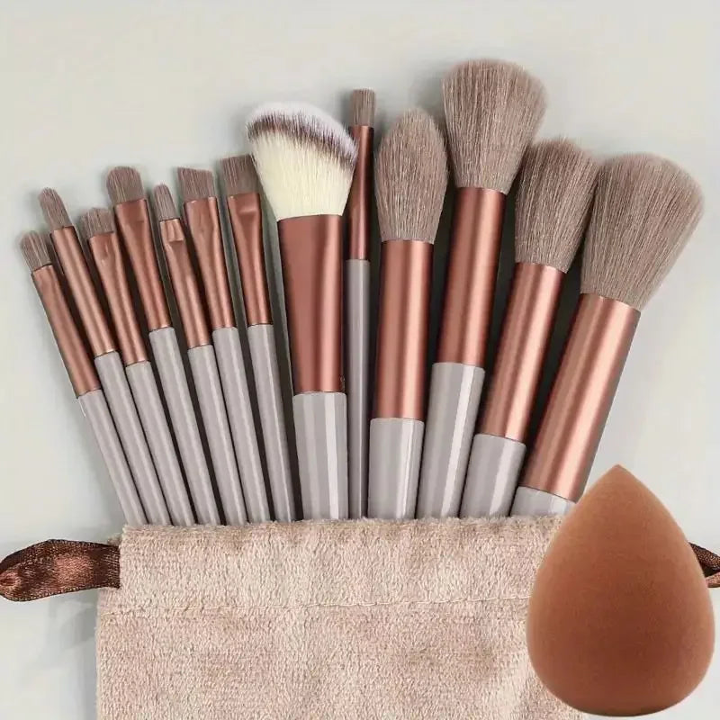 Professionelles Make-up-Pinselset, weich und dicht für Grundierung, Puder, Augen und zum Verblenden