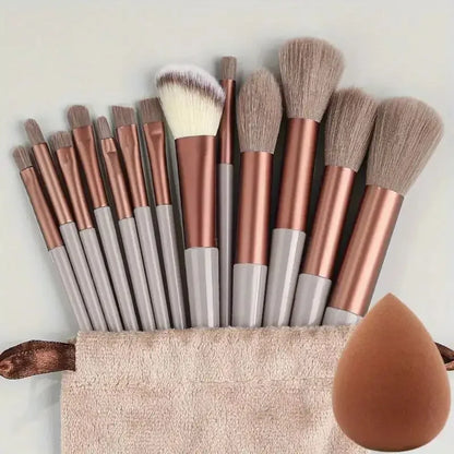 Professionelles Make-up-Pinselset, weich und dicht für Grundierung, Puder, Augen und zum Verblenden