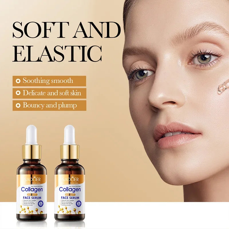 Set de 3 Sérums Faciales de Colágeno SADOER – Reafirmante, Nutritivo e Hidratante