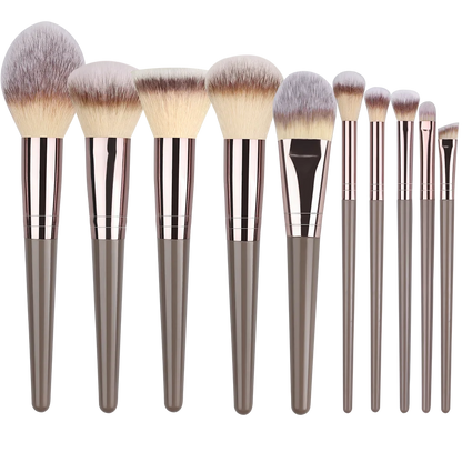Professionelles Make-up Pinselset, weiche Pinsel für Puder, Lidschatten und Concealer (10-20 Stück)
