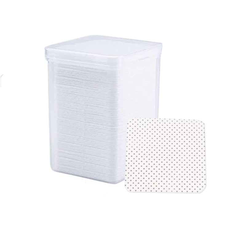Pack de 200 Toallitas Sin Pelusa para Uñas y Limpieza de Pegamento de Pestañas