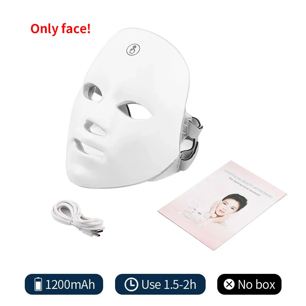 Máscara LED Facial de 7 Colores