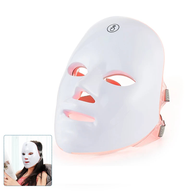 Máscara LED Facial de 7 Colores