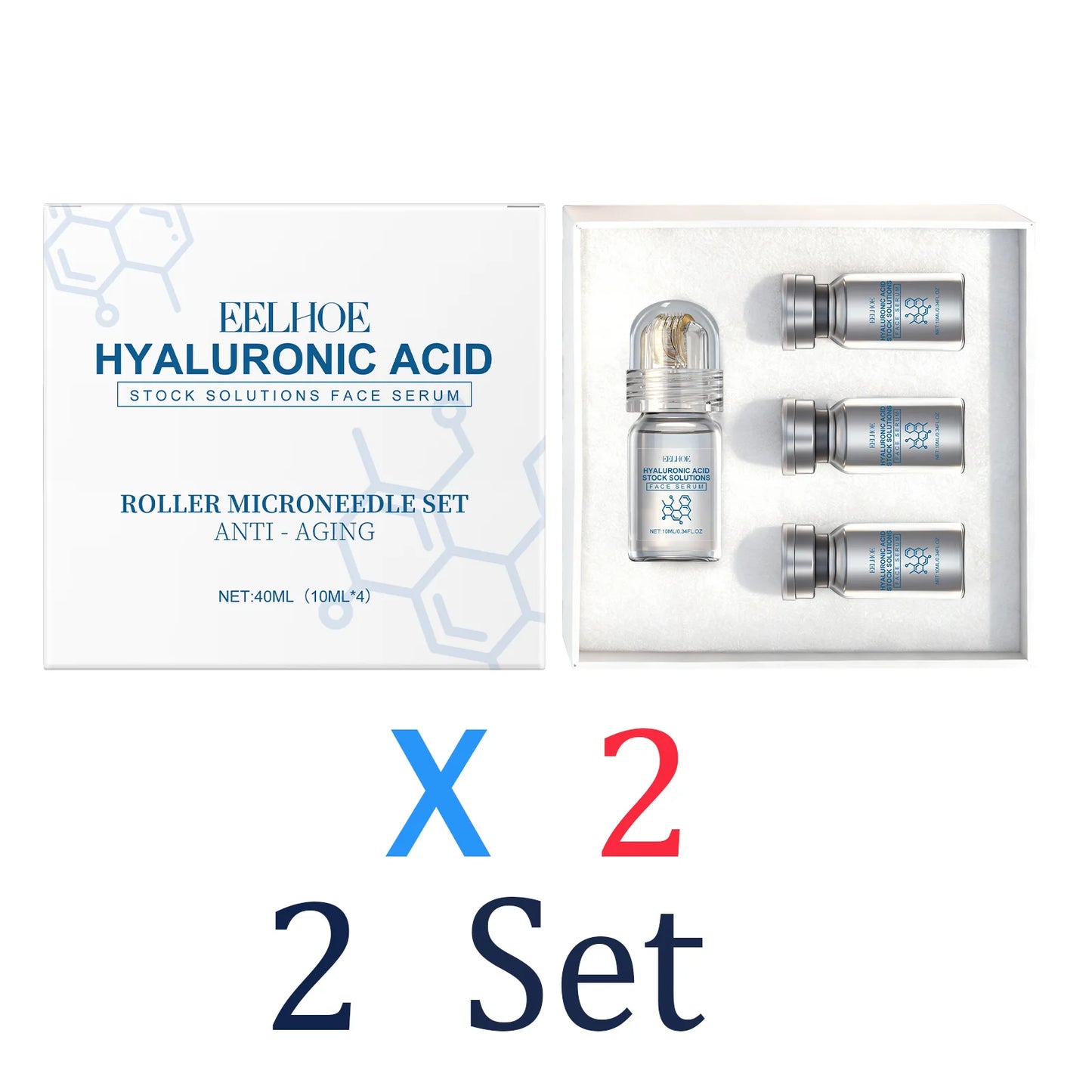Set Sérum con Microagujas y Niacinamida 40ml – Hidratante y Reparador de Barrera Cutánea