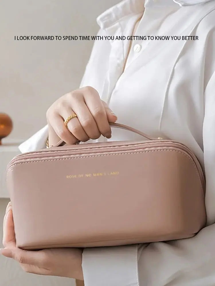 Bolsa Organizadora de Maquillaje para Viaje – Estuche de Lujo con Cremallera