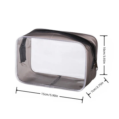 Transparente Make-up-Tasche, wasserdichter tragbarer Kosmetik- und Kulturbeutel-Organizer