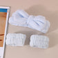 Set spa de diadema y muñequeras de microfibra