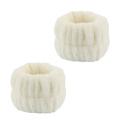 Set spa de diadema y muñequeras de microfibra