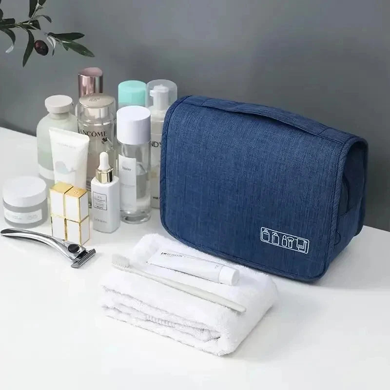 Kulturbeutel zum Aufhängen aus Oxford-Stoff, wasserdichte Kosmetik- und Toilettenartikel-Aufbewahrung