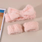 Set spa de diadema y muñequeras de microfibra