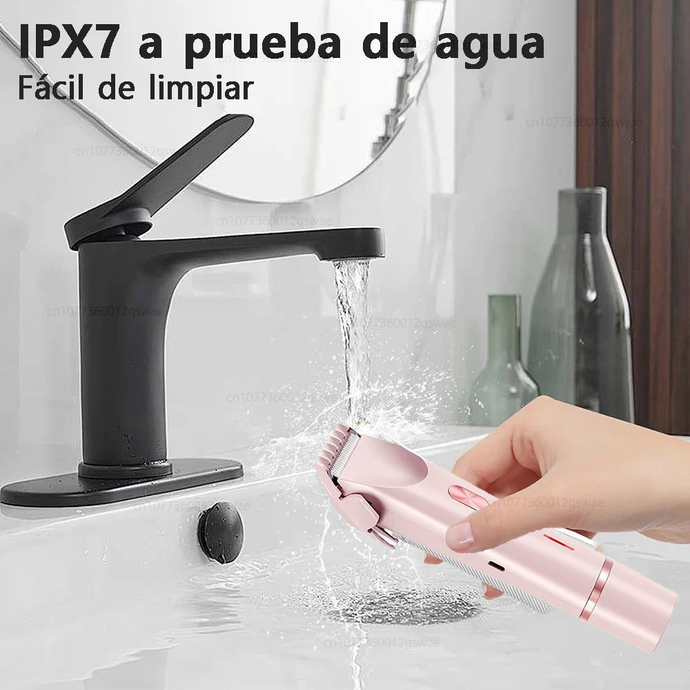 Afeitadora Eléctrica Corporal Doble Cabezal