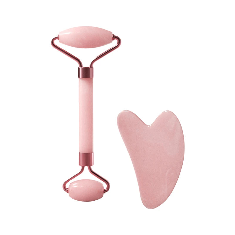 Gesichtsroller und Gua-Sha-Stein aus Harz für Gesichts-, Hals- und Augenpartiemassage