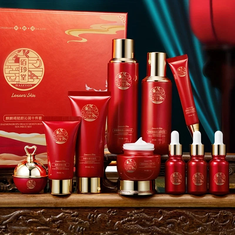 Set de Skincare Herbal 10 Piezas – Hidratación Profunda con Extractos Botánicos