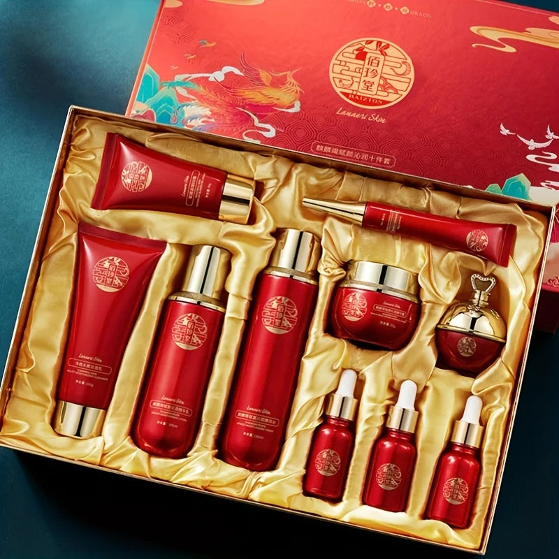 Set de Skincare Herbal 10 Piezas – Hidratación Profunda con Extractos Botánicos