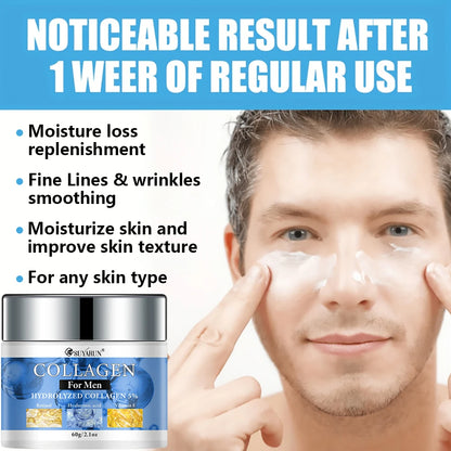 Crema Facial de Colágeno para Hombre SUYARUN – Hidratante, No Grasa y Certificada CPNP