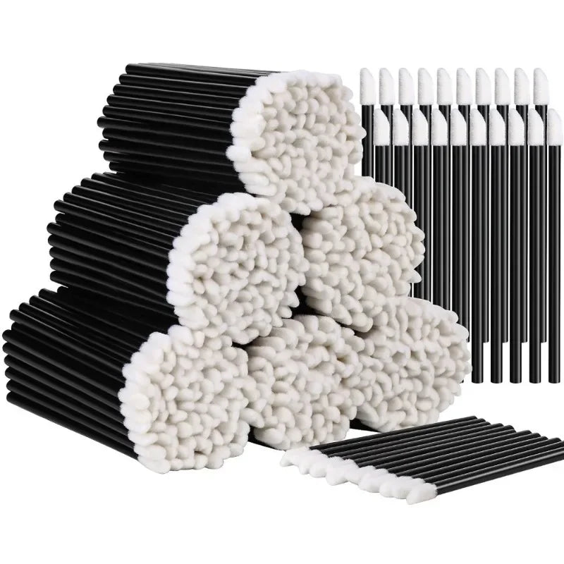 100-Pack Disposable Lip Applicators, Lipstick and Lip Gloss Wands