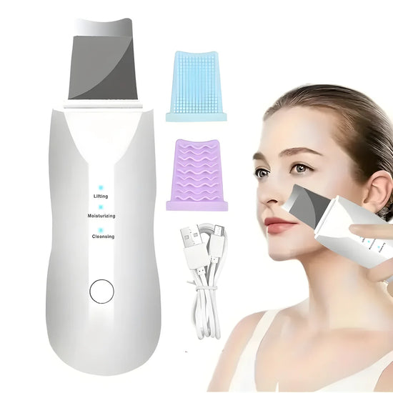 Espátula facial vibratoria para limpieza de poros