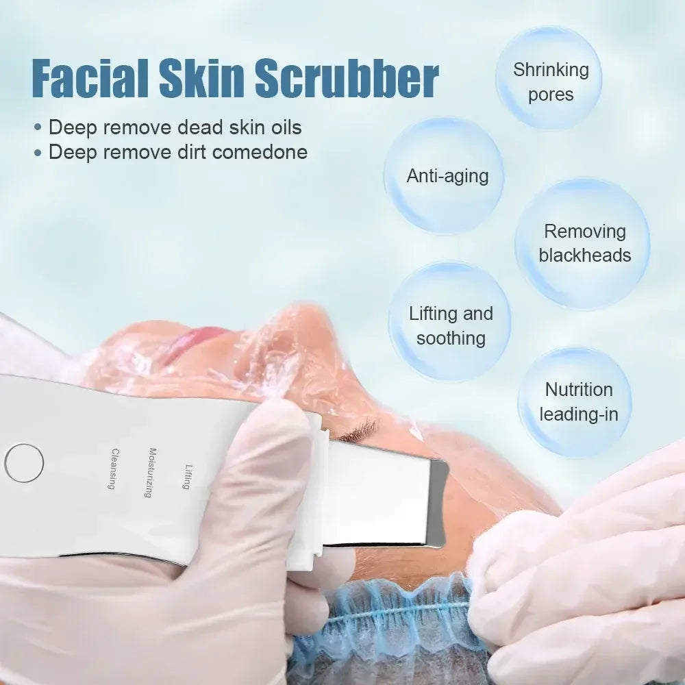 Espátula facial vibratoria para limpieza de poros
