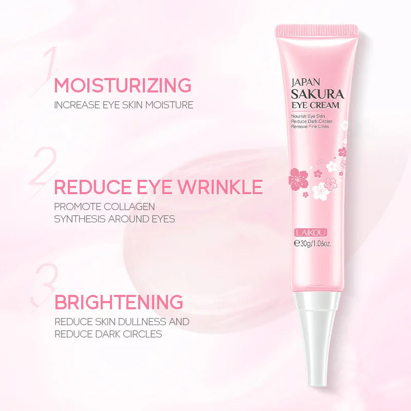Kit de Skincare Coreano Sakura LAIKOU – Set Facial Completo con Máscara de Ojos y Labios