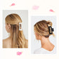 Pack de 7 pinzas de pelo cuadradas mate (8,6 cm)